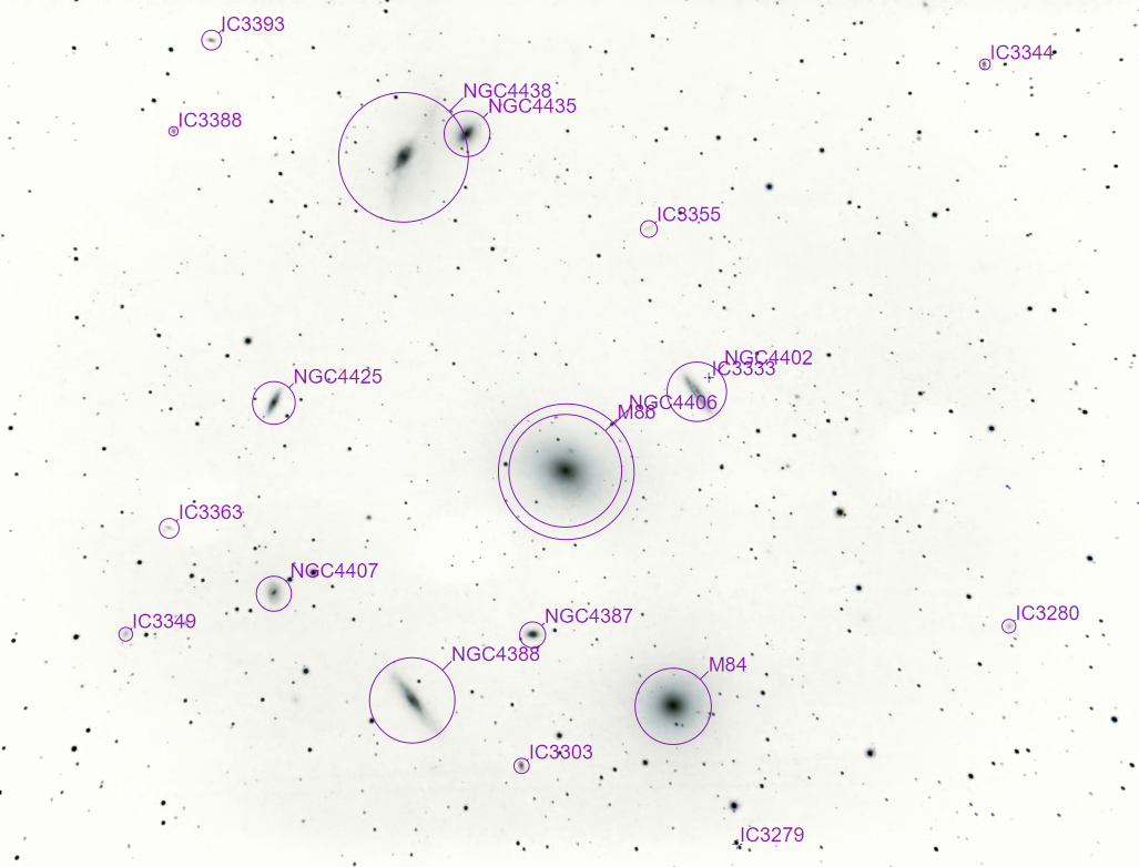 Fotografia astronomica del cielo notturno con campo stellato profondo e nebulosità diffuse - Ita Astrophotography